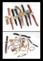 A quantity fo assorted ladies and gentlemen's vintage watches to include Avalon, Chancellor, Lunesa;