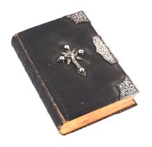 A Bagster's Polyglot white metal mounted bible.