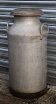 An Express Dairy Co. London 20 gallon aluminium milk churn, approx 75cms high. Condition Report