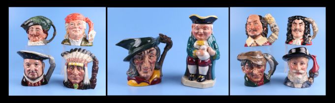 A quantity of Royal Doulton character jugs to include Fortune Teller D6874, North American Indian