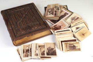 A collection of Carte De Viste portrait and topographical cards including Guernsey interest,