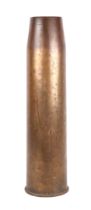 A large WWI brass shell case, 65cms high.