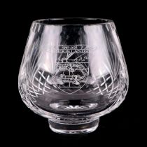 Motor racing interest. A Brooklands Race Circuit Centenary Limited Edition cut glass bowl with