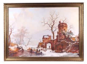 Carter - Winter Landscape - oil on canvas, signed lower right, 75 by 53cms, framed.