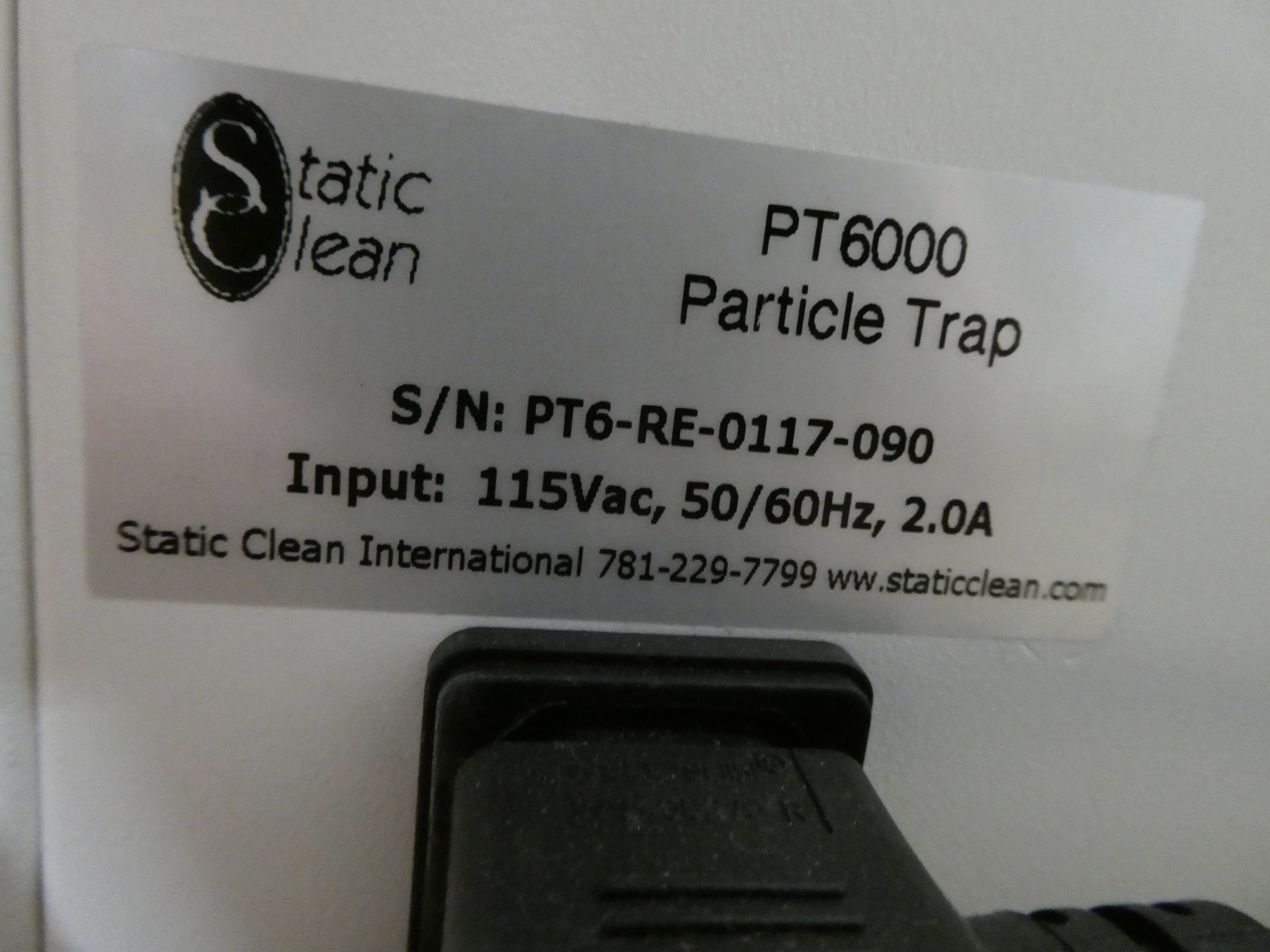 Static Clean Model PT 600, Particle Trap w/Ion Blow Gun AGZIII - Image 3 of 5