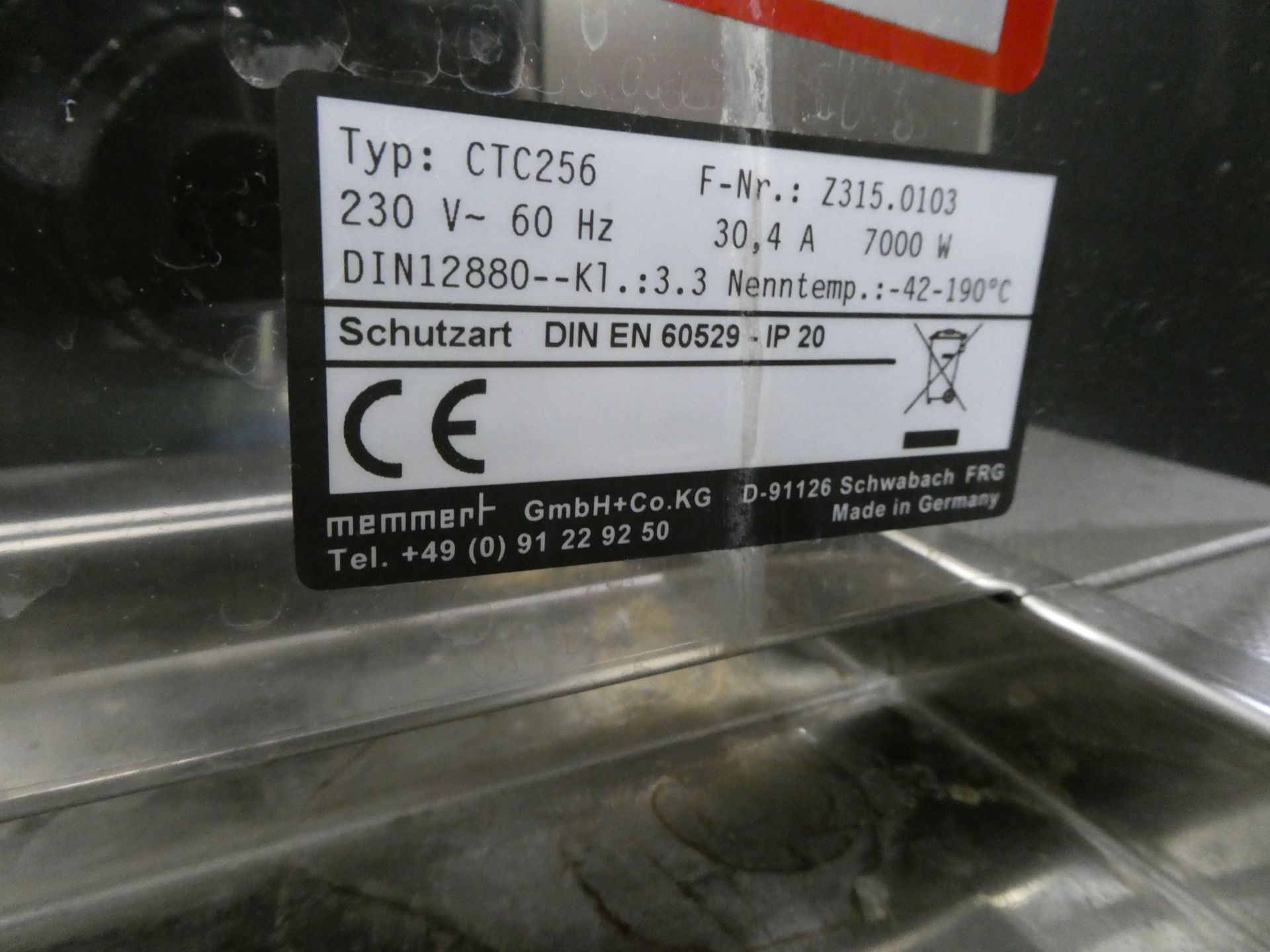 Memmert 2015 Environment Chamber (Respiratory Humidity) Model 605-02 - Image 8 of 9