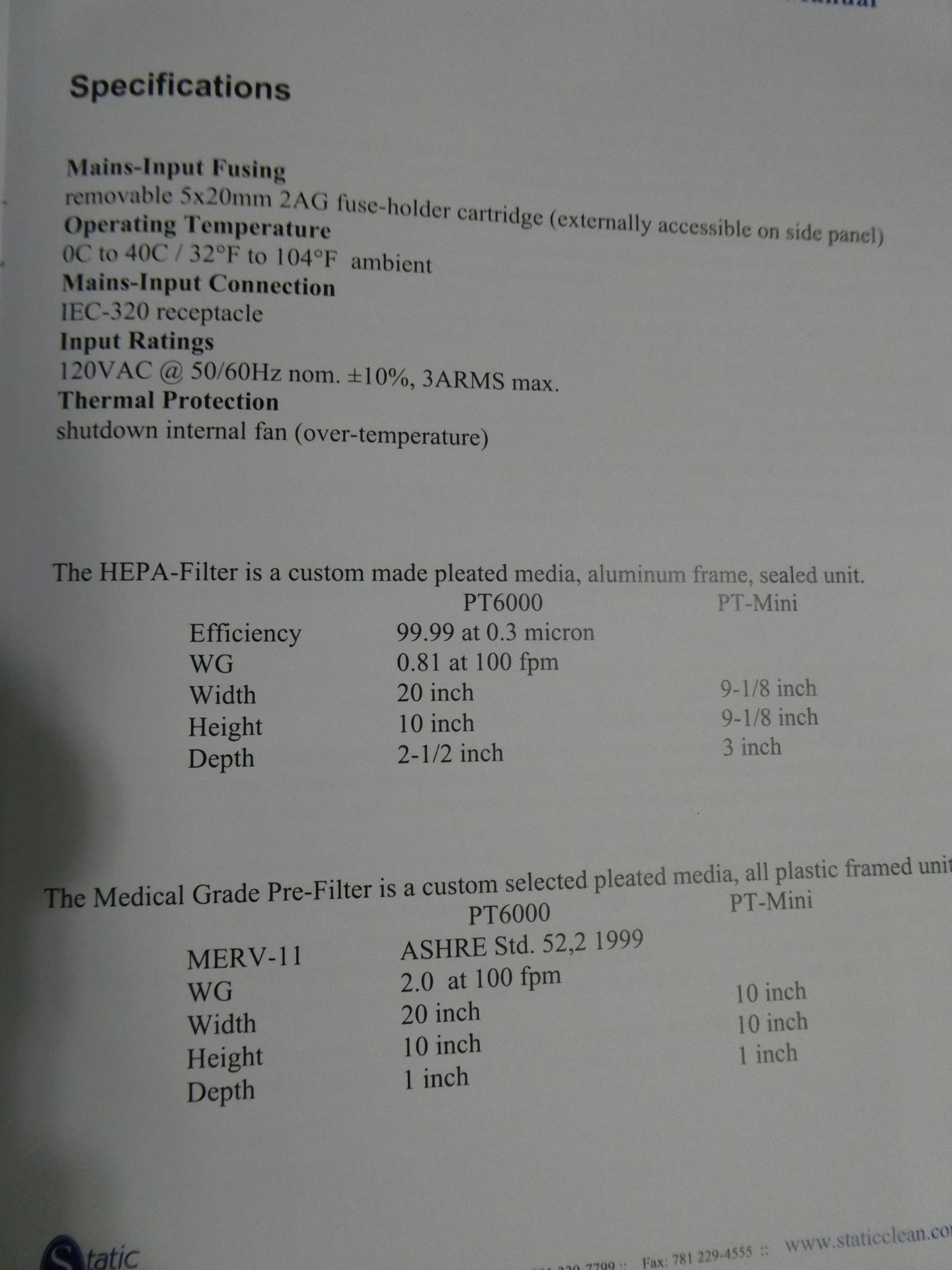 Static Clean Model PT 600, Particle Trap w/Ion Blow Gun AGZIII - Image 5 of 5