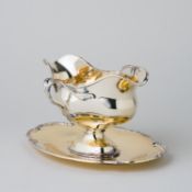 Silber Sauciere vergoldet Freytag 800er Silber