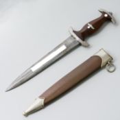 SA-Dienstdolch Hersteller Herder Friedrich Albrecht & Sohn, Solingen, mit Scheide