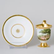 KPM Ansichtentasse mit Untertasse Sanssouci Potsdam 1. Wahl