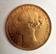 1882 VICTORIA MELBOURNE MINT YOUNG HEAD GOLD SOVEREIGN