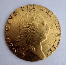 1794 GEORGE III SPADE GOLD GUINEA (EX-MOUNT/ POLISHED)