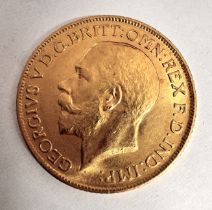 1911 GEORGE V LONDON MINT GOLD SOVEREIGN
