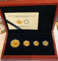 2016 CANADA PROOF GOLD 4-COIN 'ER' MAPLE LEAF GOLD SET