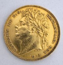 1822 GEORGE IV LAUREL HEAD GOLD SOVEREIGN