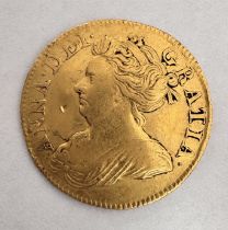 1711 ANNE GOLD HALF GUINEA