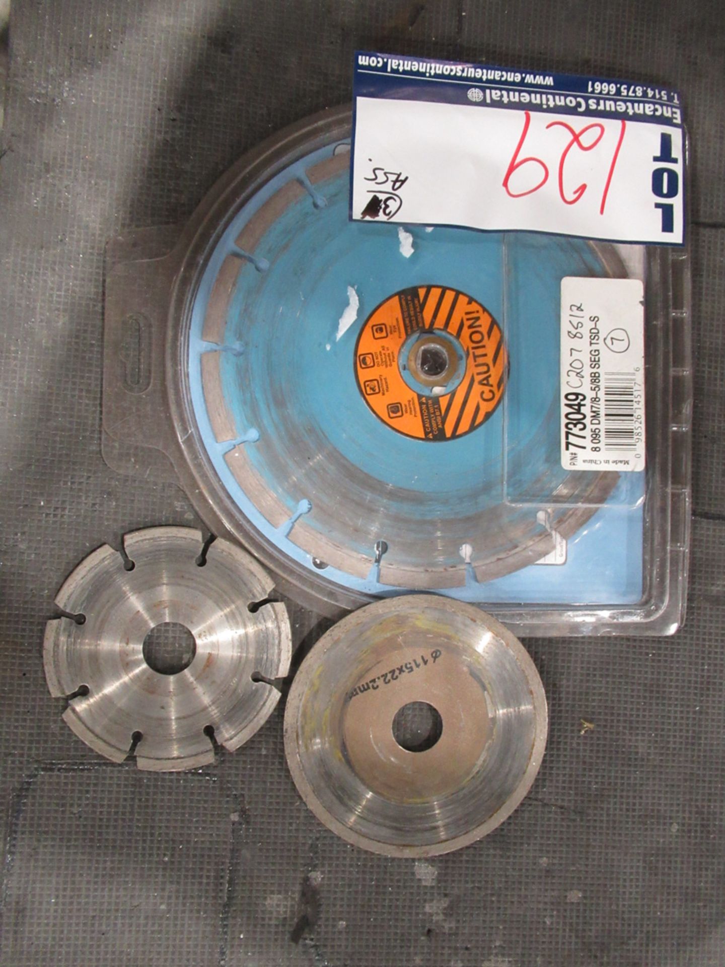 SET OF 3 ASSORTED DIAMOND SAW BLADES