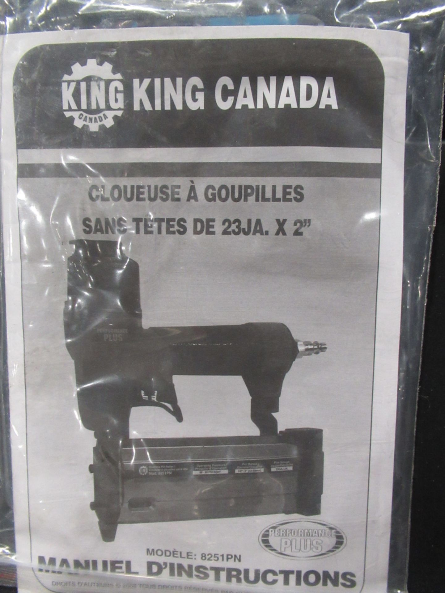 KING CANADA PIN NAILER 23GA X 2" - Image 2 of 5