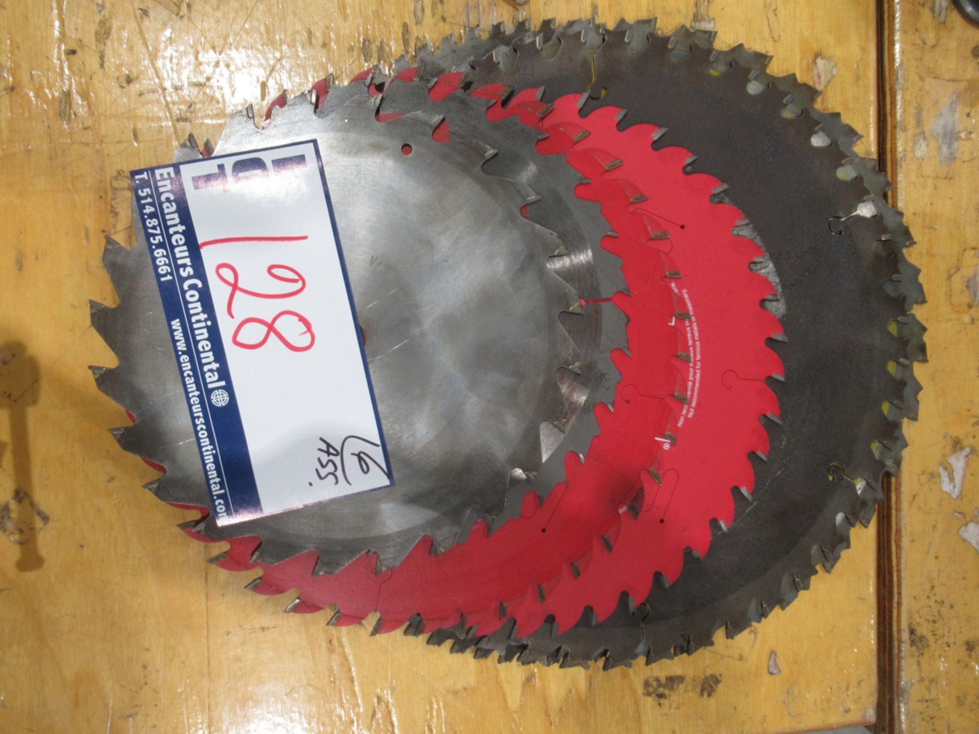 SET OF 6 CIRCULAR SAW BLADES, ASSORTED SIZES