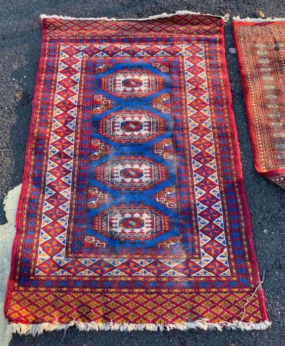 Four 20th century Middle Eastern rugs, various si - Image 8 of 9