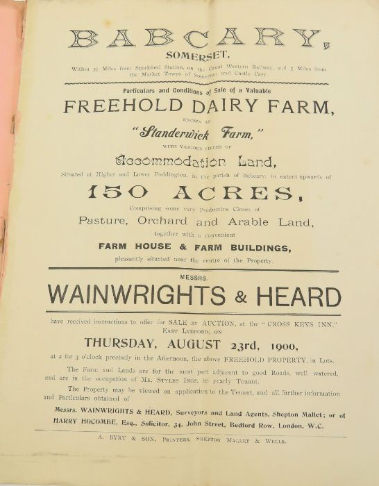 A collection of Victorian and later auction poster - Image 4 of 8