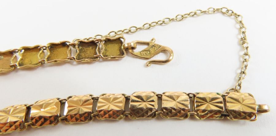 A fancy link bracelet, each rectangular shaped lin - Image 6 of 6