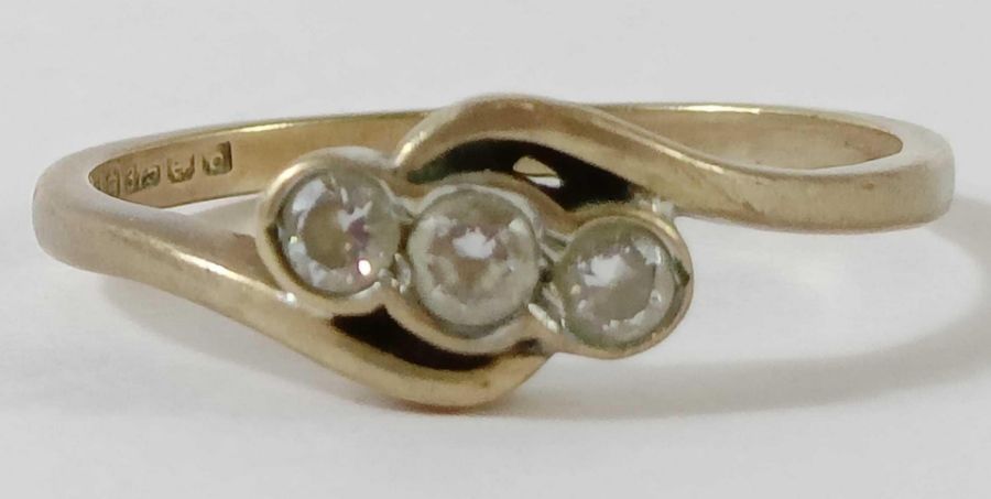 A 9 carat gold Gem TV stone set ring; with seven o - Image 16 of 17