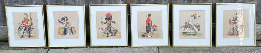 A set of 19th century colour prints, entitled "Arm