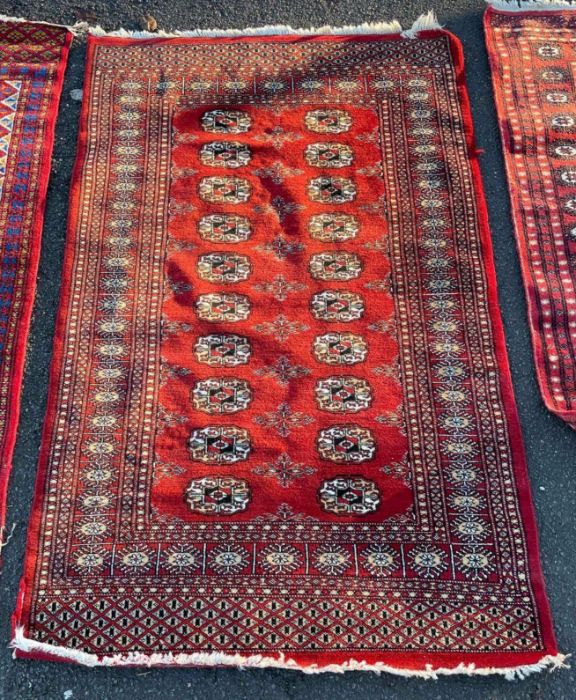 Four 20th century Middle Eastern rugs, various si - Image 6 of 9