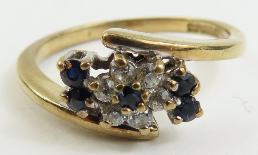 A 9ct gold single stone diamond ring; two 9ct gold - Image 6 of 6