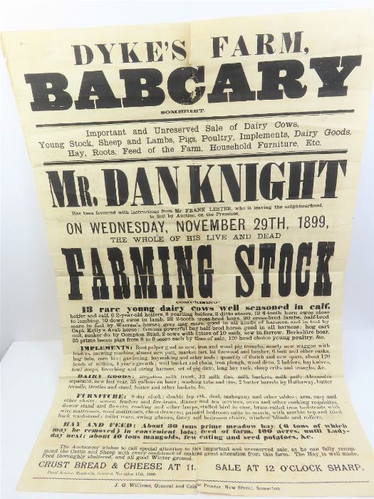 A collection of Victorian and later auction poster - Image 2 of 8