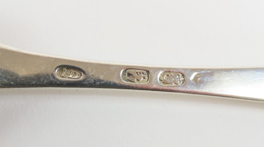 An Irish silver tablespoon, John Dalrymple, Dublin - Image 3 of 7