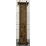 An early 20th century Fitzroy barometer, in mahoga