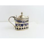 A late Victorian silver mustard pot, Nathan & Hayn