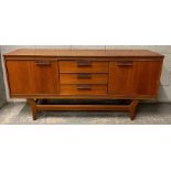 A mid century "Beautility" teak sideboard, with th