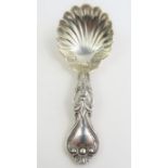A Victorian silver caddy spoon, Exeter,