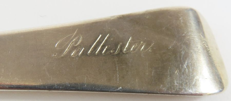 An Irish silver tablespoon, John Dalrymple, Dublin - Image 4 of 7
