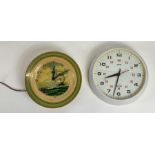 A vintage Smiths British Railway electric clock, a