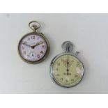 A Zivy Freres base metal pocket watch with subsidi