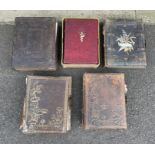 Three Victorian leather bound musical photo albums