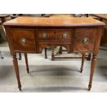 A 20th century mahogany sideboard, with two box dr