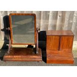 A 20th century table top mahogany stationary unit,