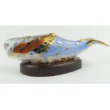 Royal Crown Derby paperweight - Oceanic Whale, an