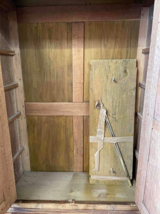 A 19th century two door mirrored wardrobe, with a - Image 3 of 3