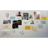 A collection of autographs including Alfred Marks,