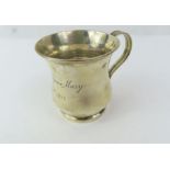 A silver christening mug, London, 1900, Horace Woo