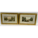 A pair of early 20th century watercolours of lakes