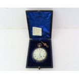 A silver open faced pocket watch, Charles Desprez,