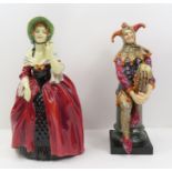 Royal Doulton Jester HN 1702, 27cm high and Marje