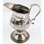 A George III silver pedestal cream jug, London, 17